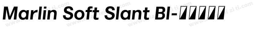 Marlin Soft Slant Bl字体转换